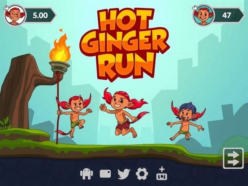 Hot Ginger Run Gameplay Screenshot